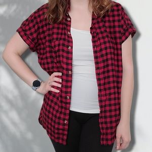 American Eagle Short Sleeve Flannel